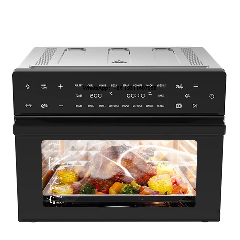 30L High Quality Air Fryer Oven Electric Digital Air Fryer Oven with Steam
30L High Quality Air Fryer Oven Electric Digital Air Fryer Oven with Steam