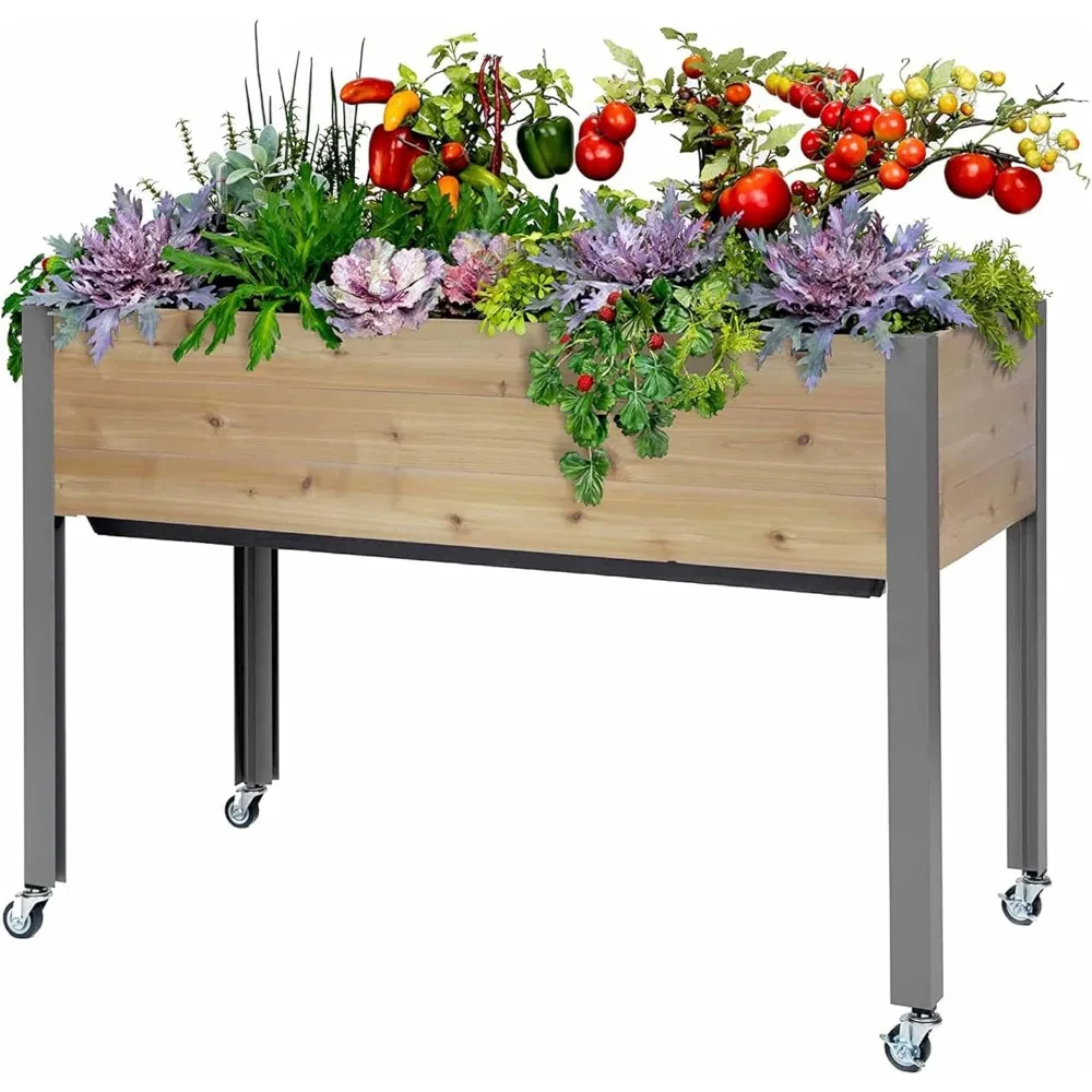 CedarCraft Self Watering Wheeled Elevated Cedar Outdoor Vegetable, Herb and Flower Planter with 6 Gallon Irrigation System Red
CedarCraft Self Watering Wheeled Elevated Cedar Outdoor Vegetable, Herb and Flower Planter with 6 Gallon Irrigation System Red