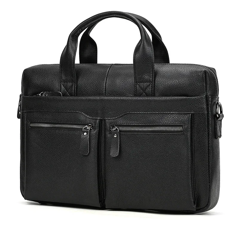 Leather Men's Fashion Briefcase Simple Business Portable Leather Computer Shoulder Explosive Commuter Bag
Leather Men's Fashion Briefcase Simple Business Portable Leather Computer Shoulder Explosive Commuter Bag