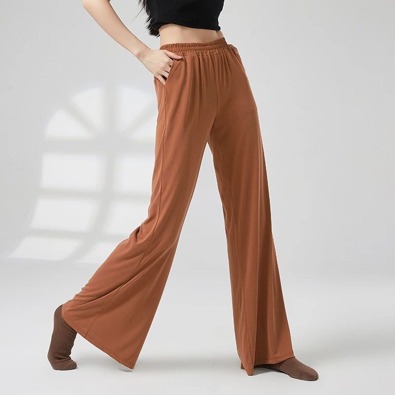 Women Classical Dance Pants Elegant Straight Wide Leg Trousers Body Rhyme Modern Dance Yoga Practice Stage Performance Costume
Women Classical Dance Pants Elegant Straight Wide Leg Trousers Body Rhyme Modern Dance Yoga Practice Stage Performance Costume