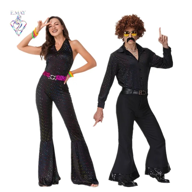 Adult Halloween Disco 70s Retro Costume Couple Performance Hippie Dance Party Outfit Women's Ethnic Stage Clothing
Adult Halloween Disco 70s Retro Costume Couple Performance Hippie Dance Party Outfit Women's Ethnic Stage Clothing