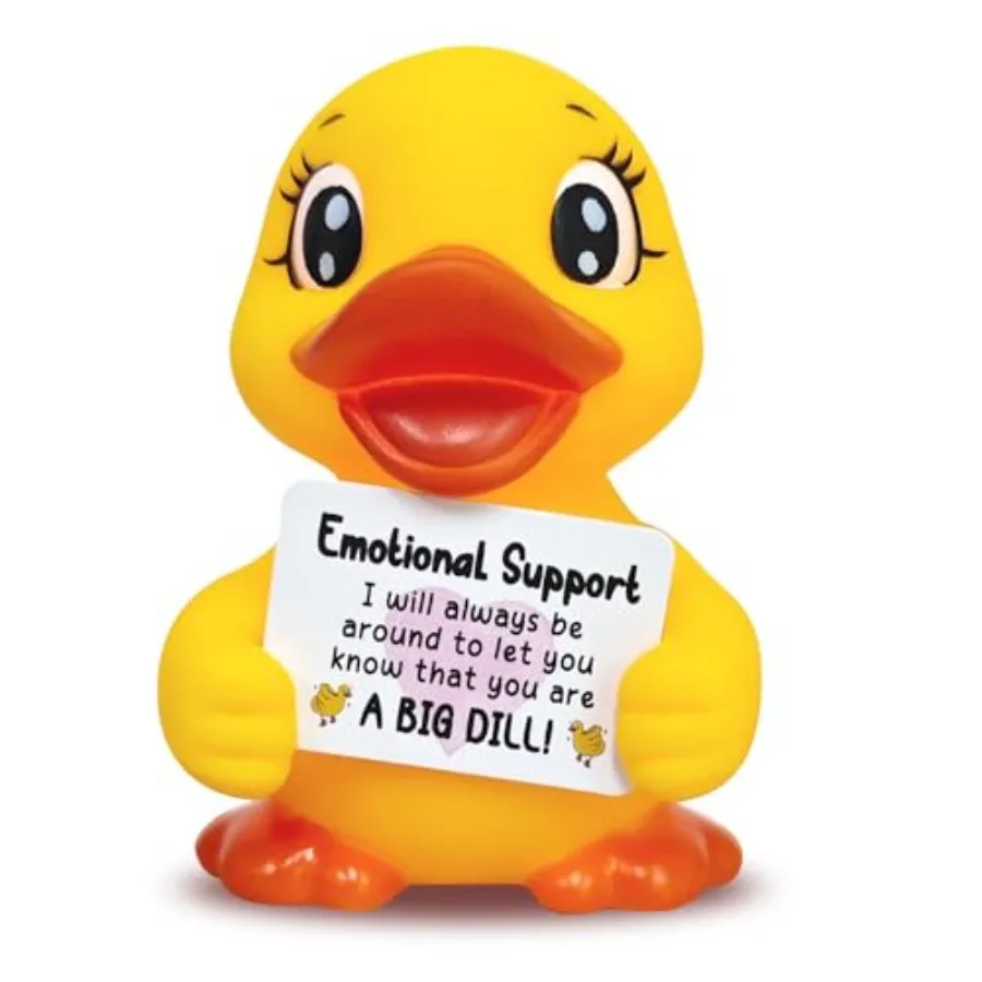 Positive Emotional Support Rubber Duck Uplifting Birthday Gift, Cute Motivational Desk Decor with Encouragement Cards for Frien
Positive Emotional Support Rubber Duck Uplifting Birthday Gift, Cute Motivational Desk Decor with Encouragement Cards for Frien