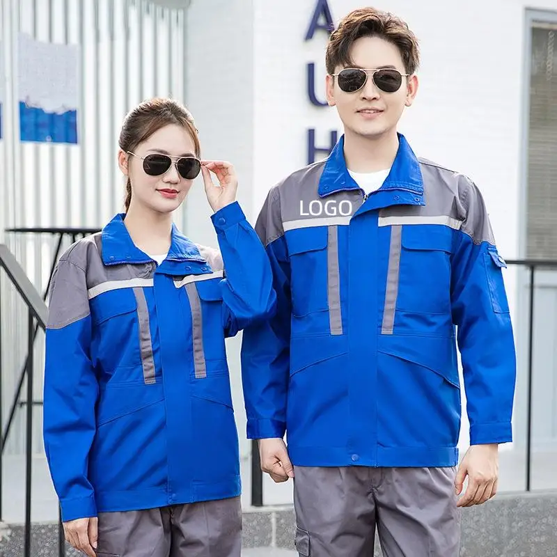 Color Blocked Long Sleeves Working Clothes Suit Men Painter Factory Workshop Mechanical Electric Welder Repairer Print Logo
Color Blocked Long Sleeves Working Clothes Suit Men Painter Factory Workshop Mechanical Electric Welder Repairer Print Logo