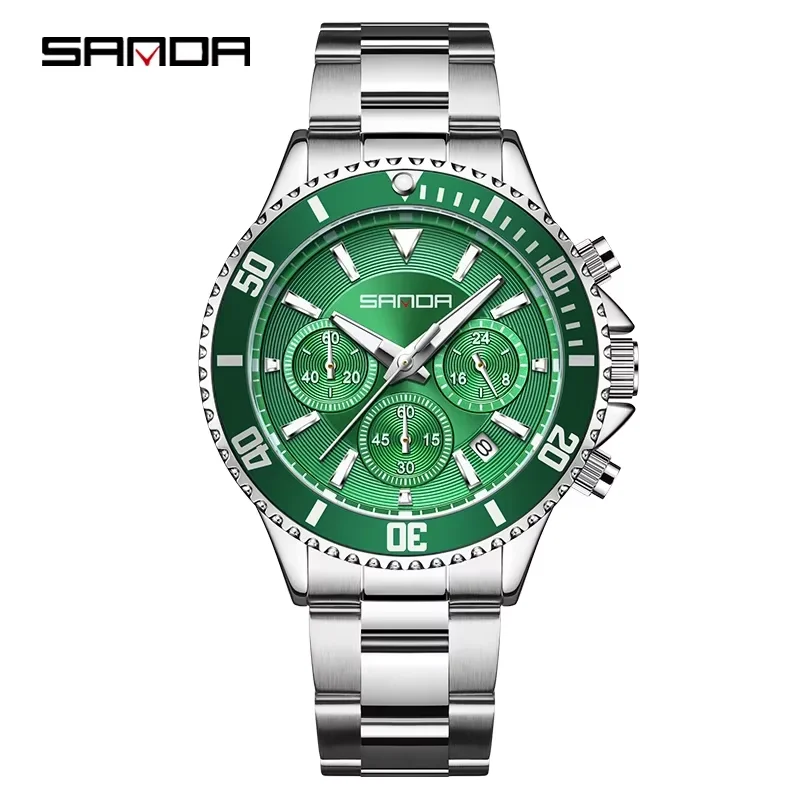 Sanda 9102 Steel Clock Calendar Business Business Watches Top Brand Women Quartz Luxury Luminous Multifunction Full Stainless
Sanda 9102 Steel Clock Calendar Business Business Watches Top Brand Women Quartz Luxury Luminous Multifunction Full Stainless