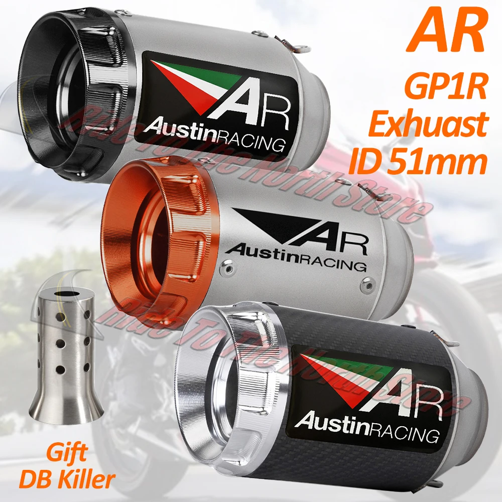For Kawasaki Yamaha Honda Suzuki Bmw Ktm CFMoto ETC GP1R AR austinracing Exhaust Muffler Escape 51mm Universal Tail Pipe Modify
For Kawasaki Yamaha Honda Suzuki Bmw Ktm CFMoto ETC GP1R AR austinracing Exhaust Muffler Escape 51mm Universal Tail Pipe Modify