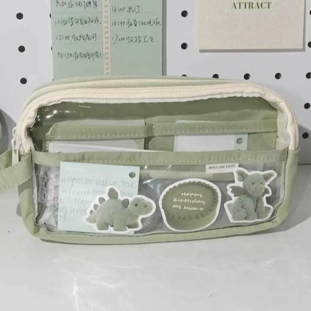 Gift Multifunctional Pen Bag Large Capacity Cartoon Stationery Bag Transparent Cute Stationery Organizer Students
Gift Multifunctional Pen Bag Large Capacity Cartoon Stationery Bag Transparent Cute Stationery Organizer Students