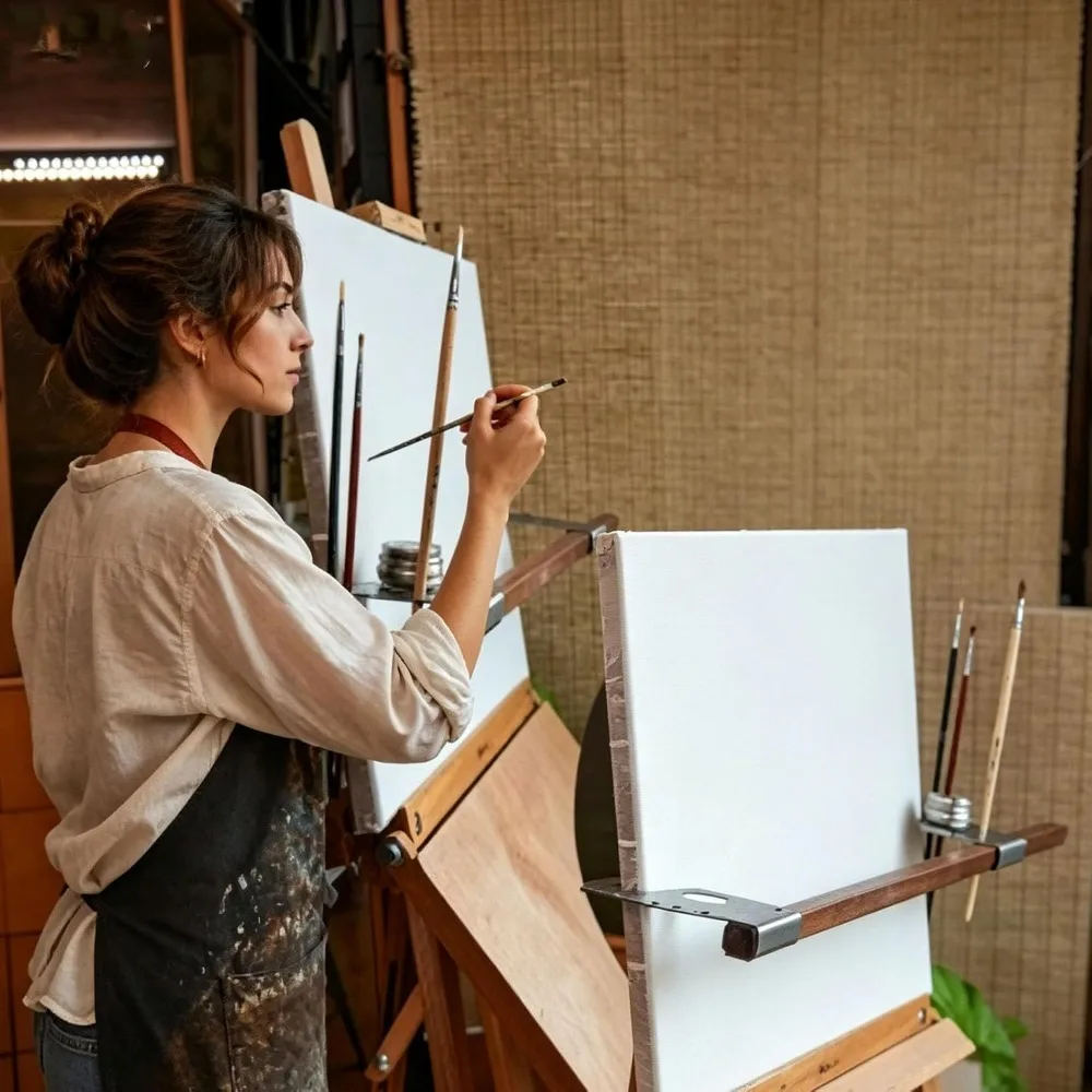 New Adjustable Easel Hand Rest Support Metal Wrist Rest Stand with Self-Locking Gravitys Design for Painting Drawing Detail Work
New Adjustable Easel Hand Rest Support Metal Wrist Rest Stand with Self-Locking Gravitys Design for Painting Drawing Detail Work