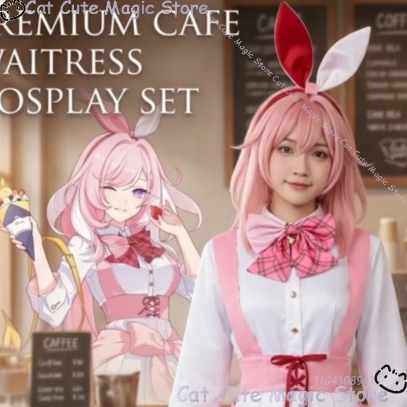 Honkai Impact 3 Elysia Cosplay Costume Don Quixote Coffee Maid Outfit Full Set For Women Halloween Carnival Comic Con Festival
Honkai Impact 3 Elysia Cosplay Costume Don Quixote Coffee Maid Outfit Full Set For Women Halloween Carnival Comic Con Festival