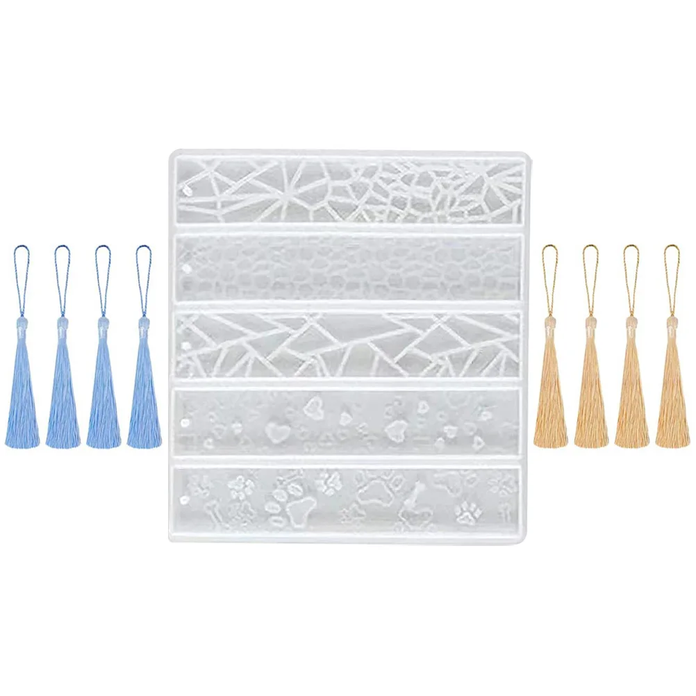 Silicone Bookmark Molds for Resin Casting DIY Supplies Reusable Silica Gel Mould Epoxy Student Craft Bookmarks Mold Set 
Silicone Bookmark Molds for Resin Casting DIY Supplies Reusable Silica Gel Mould Epoxy Student Craft Bookmarks Mold Set