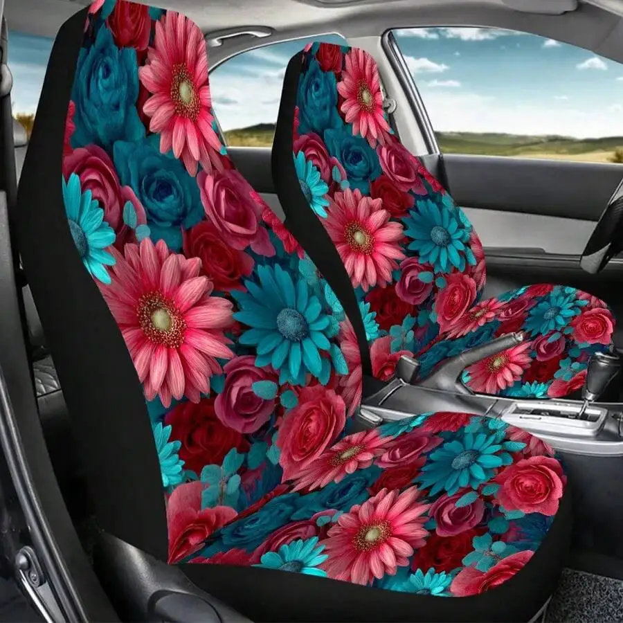 Colorful Floral Car Seat Covers Set For Front Seats Universal Fit
Colorful Floral Car Seat Covers Set For Front Seats Universal Fit