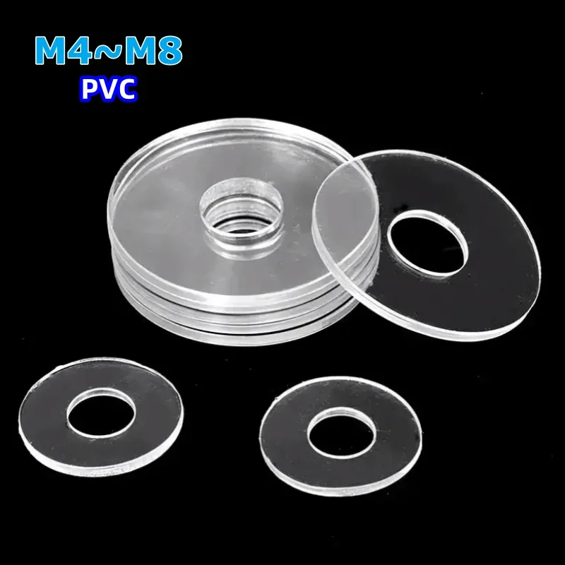 Transparent Clear Flat Washer Plain Spacer Insulation Gasket Ring M4 M5 M6M8 Plastic PVC
Transparent Clear Flat Washer Plain Spacer Insulation Gasket Ring M4 M5 M6M8 Plastic PVC