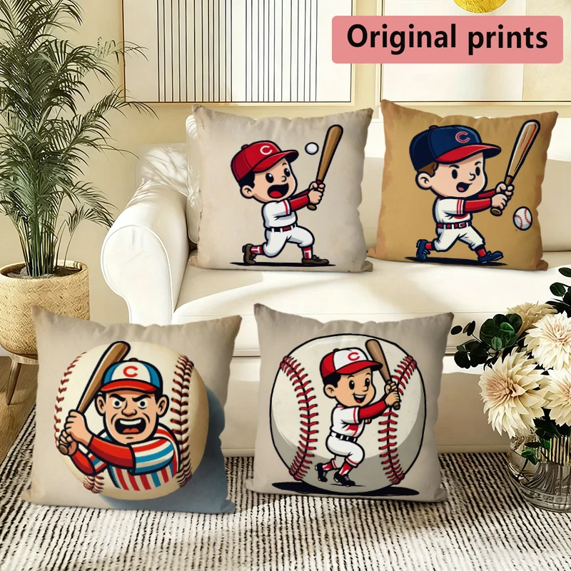Vintage Cartoon Baseball Player Throw Pillow Covers Pattern Cushion Cover Suitable for Sofa Bedroom Car Pillow Cover
Vintage Cartoon Baseball Player Throw Pillow Covers Pattern Cushion Cover Suitable for Sofa Bedroom Car Pillow Cover