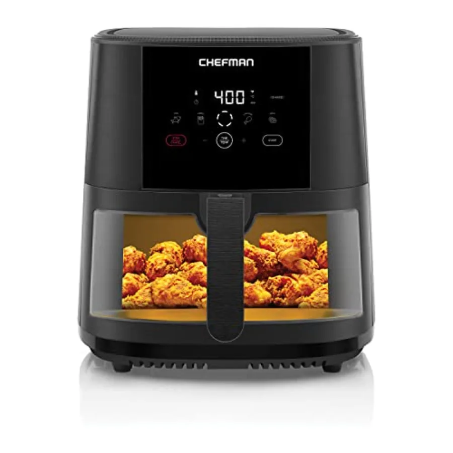 TurboTouch Easy View Air Fryer for kitchen use, stainless steel body, black color, features 8 qt capacity and transparent windo
TurboTouch Easy View Air Fryer for kitchen use, stainless steel body, black color, features 8 qt capacity and transparent windo