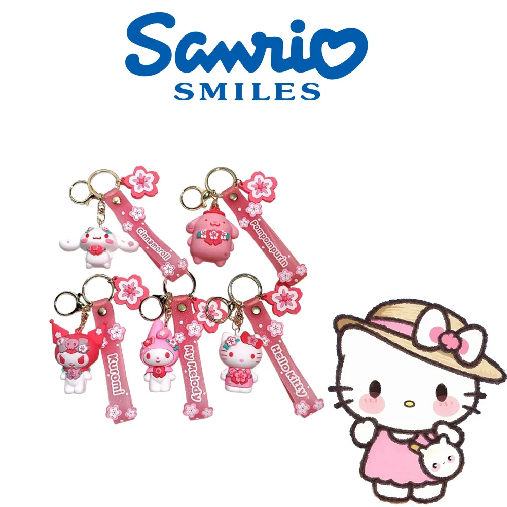 Sanrio Sakura Pink Kuromi Melody семейный брелок с персонажем для фото, автомобильный брелок для ключей, сумка, подвеска, изысканный подарок на день рождения друзей
Sanrio Sakura Pink Kuromi Melody семейный брелок с персонажем для фото, автомобильный брелок для ключей, сумка, подвеска, изысканный подарок на день рождения друзей