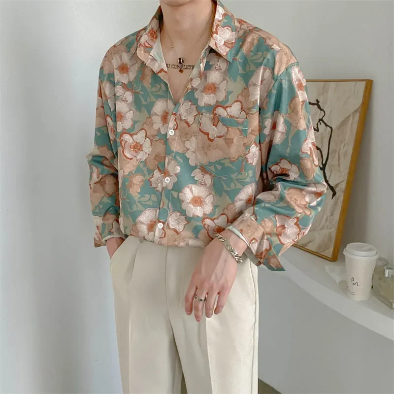 Fashion Streetwear Korean Printing Loose Turn-down Collar Man Long Sleeve Men's Clothing Button Spring Summer Thin Shirts Tops
Fashion Streetwear Korean Printing Loose Turn-down Collar Man Long Sleeve Men's Clothing Button Spring Summer Thin Shirts Tops