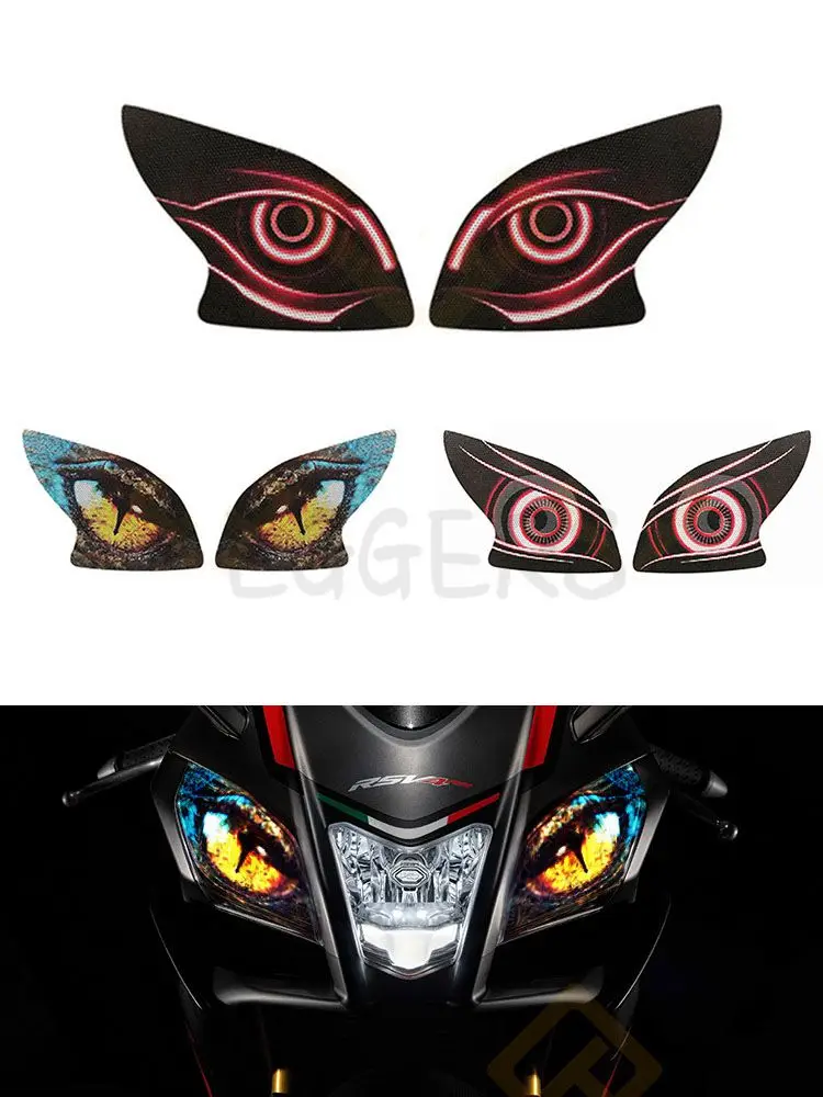 For RSV4 15-18 RSV 4 Motorcycle 3D Front Fairing Headlight Guard Sticker Decal Head Light Eye Body Protection Stickers Accessory
For RSV4 15-18 RSV 4 Motorcycle 3D Front Fairing Headlight Guard Sticker Decal Head Light Eye Body Protection Stickers Accessory