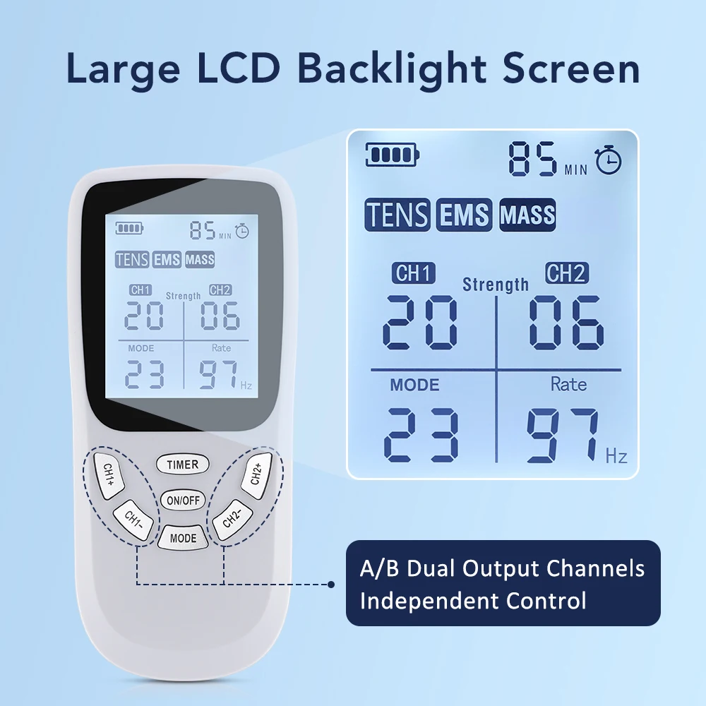 New Upgrade 36 Modes Tens Muscle Stimulator EMS Full Body Massaging Patches Back Waist Knee Digital Tool Muscle Relax Massager
New Upgrade 36 Modes Tens Muscle Stimulator EMS Full Body Massaging Patches Back Waist Knee Digital Tool Muscle Relax Massager