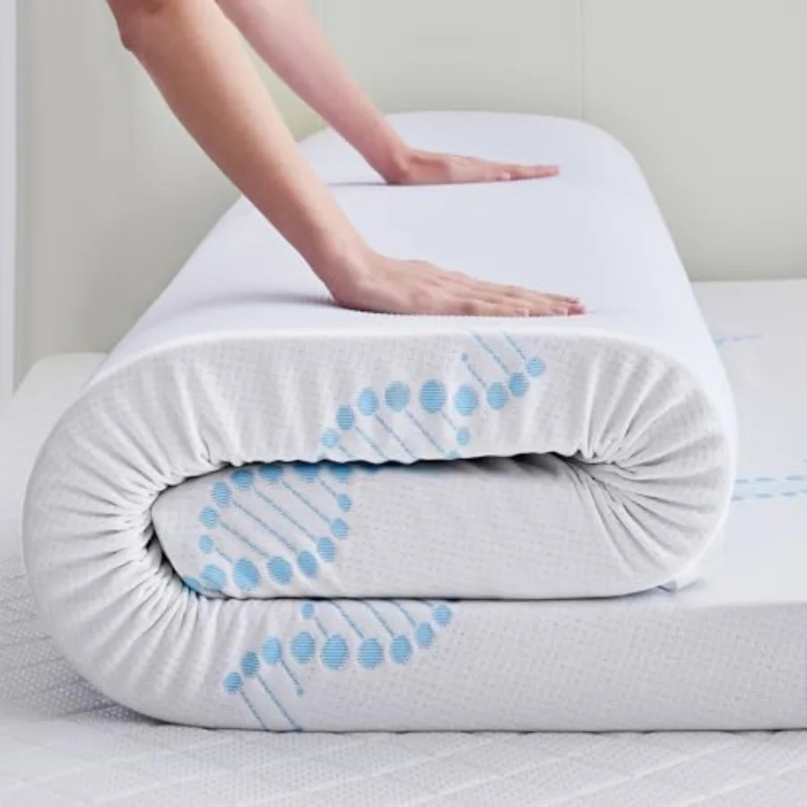 Memory Foam Mattress Topper with Collagen-Rich Cover, Soft Mattress Pad for Sk-Hydratg and Back Pa Relief, CertiPUR-US Certifie
Memory Foam Mattress Topper with Collagen-Rich Cover, Soft Mattress Pad for Sk-Hydratg and Back Pa Relief, CertiPUR-US Certifie