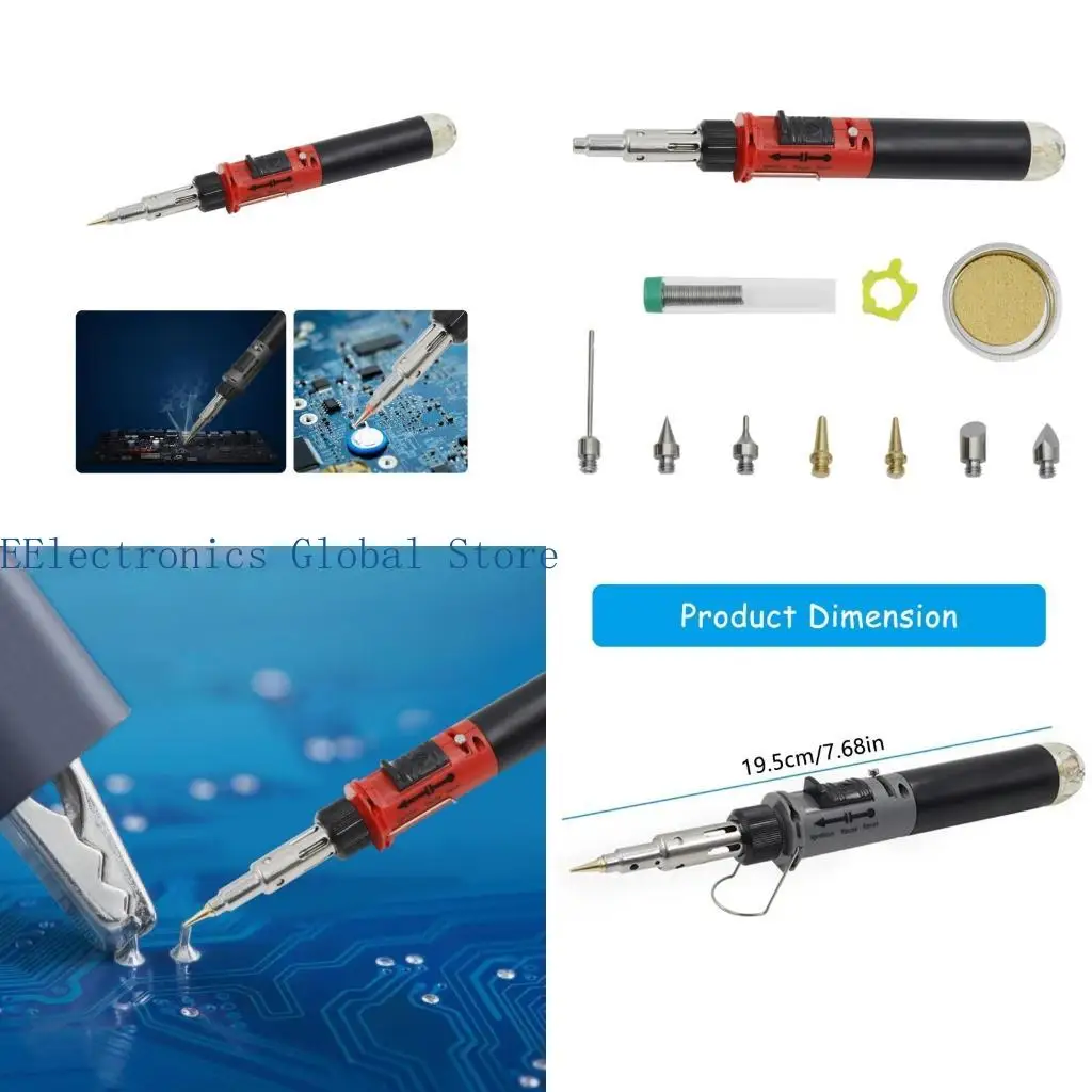 462B 1300°C Welding Pen Burners Butanes Gas Welding Soldering Irons Cordless Butanes Tip
462B 1300°C Welding Pen Burners Butanes Gas Welding Soldering Irons Cordless Butanes Tip