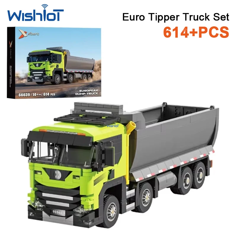66039 614pcs European Dump Truck Model Engineering Series Construction Bricks Vehicle MOC Building Block Set Toys for Boys
66039 614pcs European Dump Truck Model Engineering Series Construction Bricks Vehicle MOC Building Block Set Toys for Boys