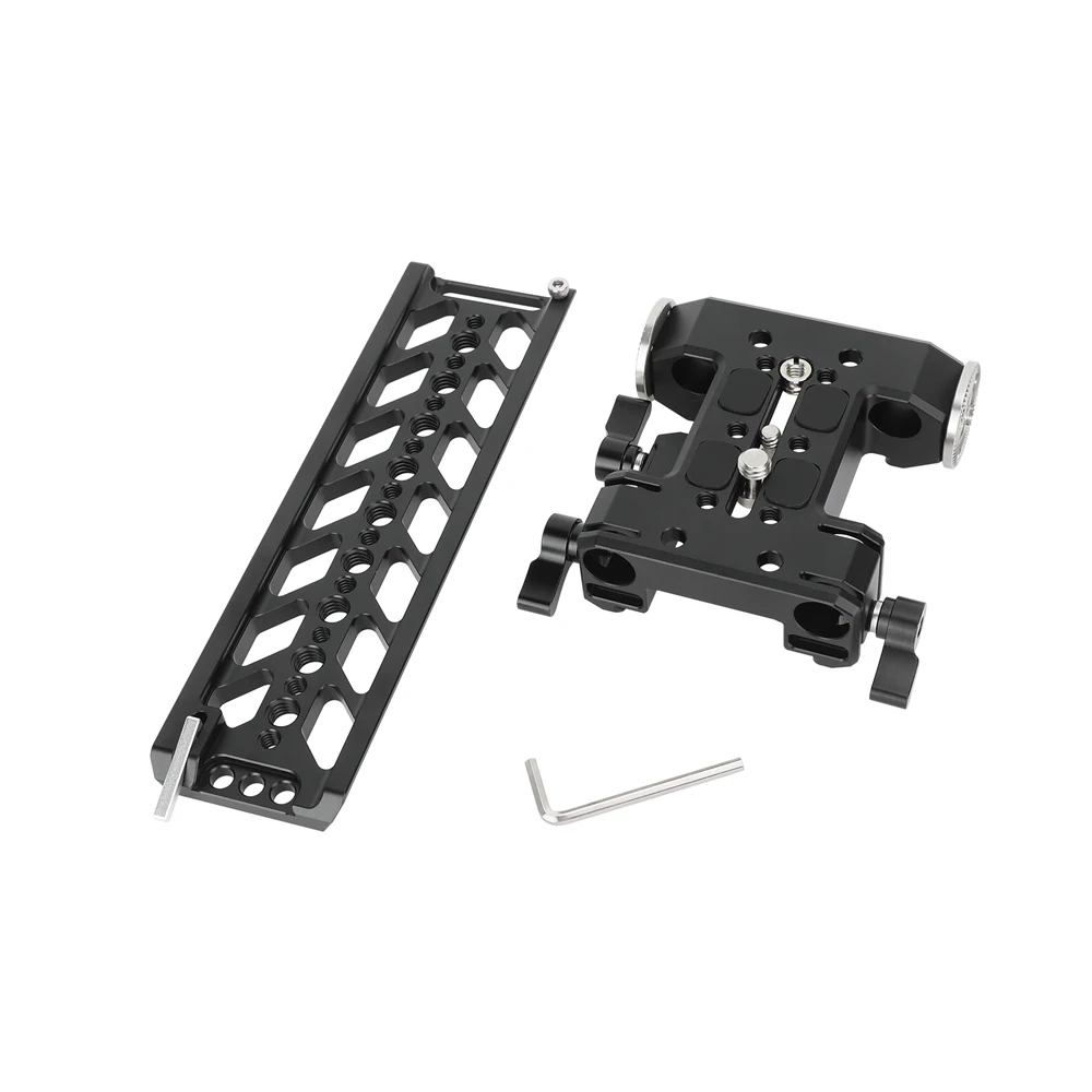 200mm Tilta-Standard Dovetail Plate with Quick Release Baseplate & 15mm Dual Rod Clamp for Camera Tripod
200mm Tilta-Standard Dovetail Plate with Quick Release Baseplate & 15mm Dual Rod Clamp for Camera Tripod