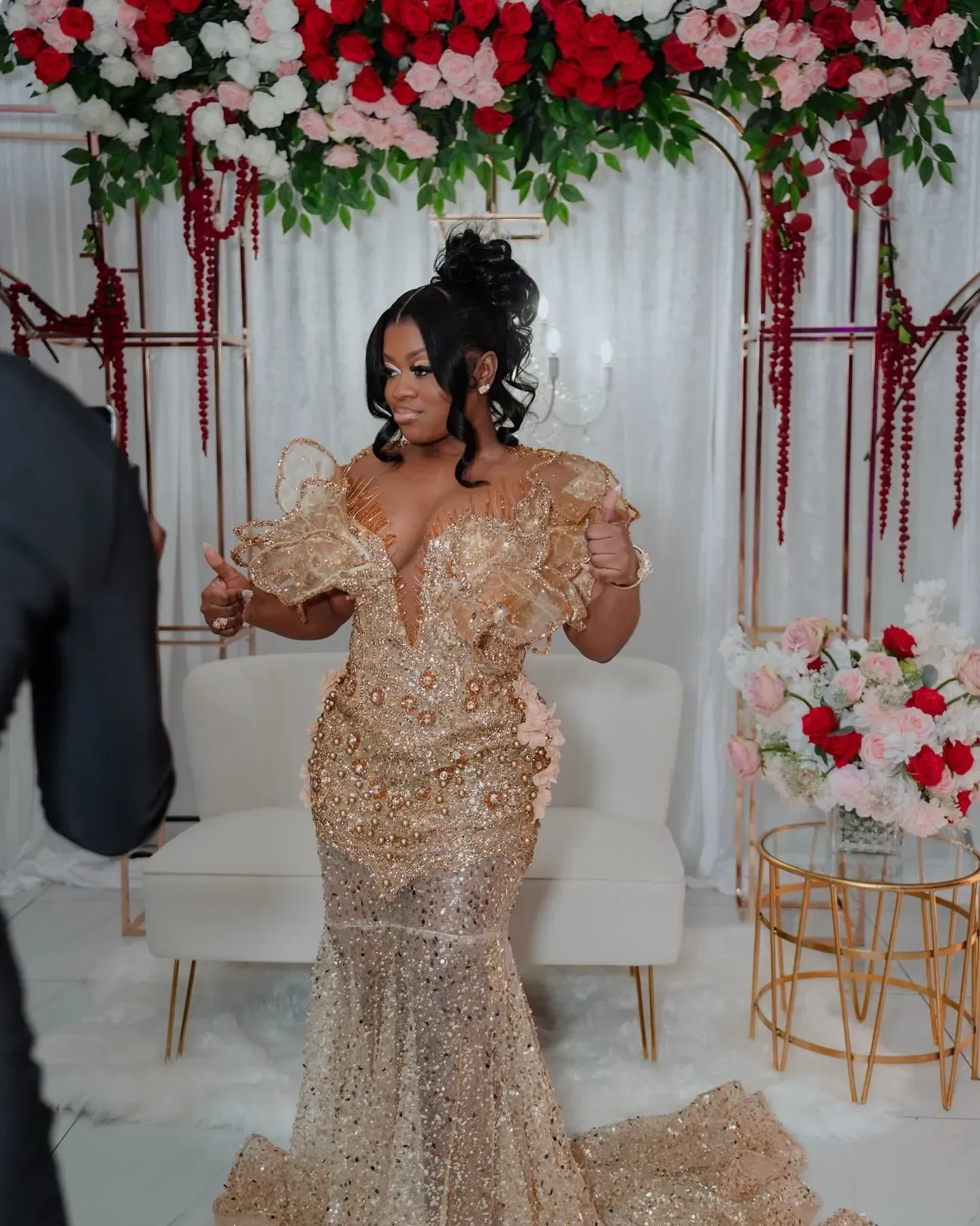 Aso Ebi Gold Illusion Русалка Пром платья с блестками и стразами и жемчугом Вечерние вечерние платья для второго приема на день рождения Dre
Aso Ebi Gold Illusion Русалка Пром платья с блестками и стразами и жемчугом Вечерние вечерние платья для второго приема на день рождения Dre