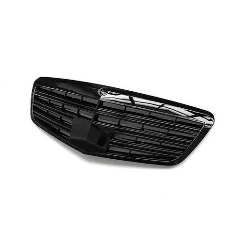Mercedes Benz S Serisi W221 S350 S400 S450 S500 S65 2010-2013 Kaput Izgarası Yükseltme İçin Parlak Siyah Ön Tampon Izgarası