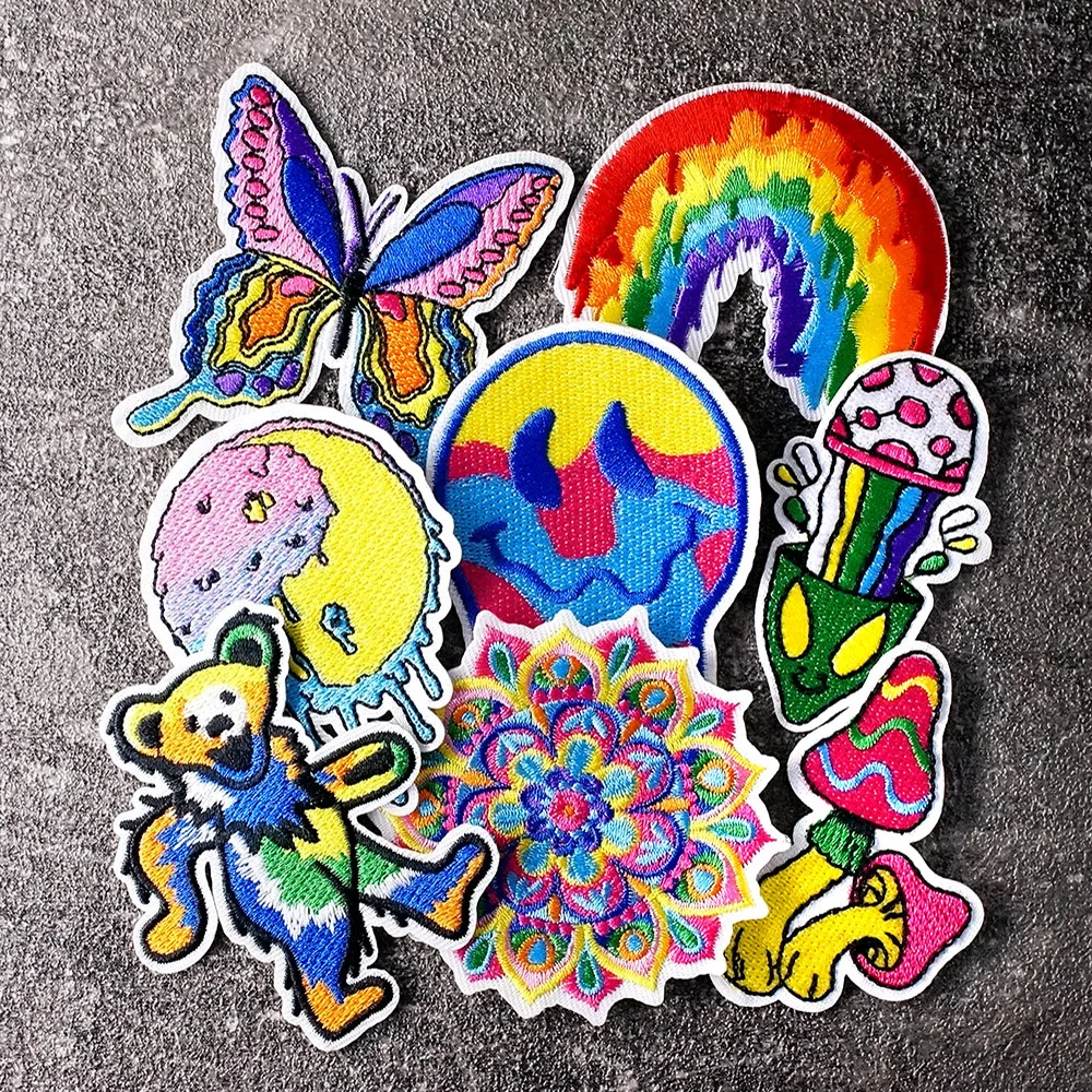 8Pcs/Lot Butterfly Rainbow Alien Bear Mushroom Patches Embroidery Applique Ironing Clothing Sewing Supplies Decorative Badges
8Pcs/Lot Butterfly Rainbow Alien Bear Mushroom Patches Embroidery Applique Ironing Clothing Sewing Supplies Decorative Badges