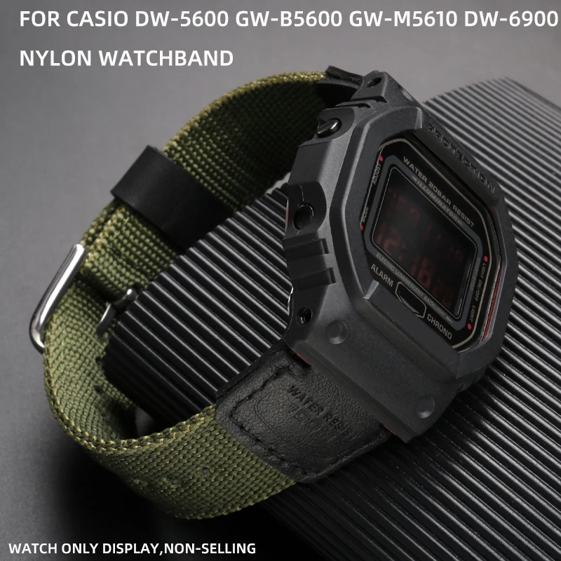 Нейлоновый ремешок для часов Casio G-Shock DW-5600 GW-B5600 GLS-5600 GW-M5610 DW6900 GA110/100/120, аксессуары для ремешка для часов 16 мм
Нейлоновый ремешок для часов Casio G-Shock DW-5600 GW-B5600 GLS-5600 GW-M5610 DW6900 GA110/100/120, аксессуары для ремешка для часов 16 мм