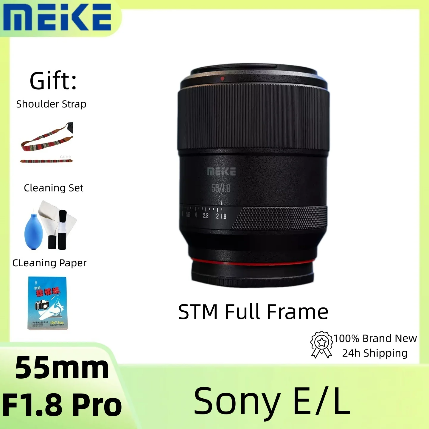 Объектив MEKE 55mm F1.8 Pro Full Frame AF STM Prime Lens – портретный объектив с большой апертурой для камер Sony E/L Mount a5000 a6000
Объектив MEKE 55mm F1.8 Pro Full Frame AF STM Prime Lens – портретный объектив с большой апертурой для камер Sony E/L Mount a5000 a6000