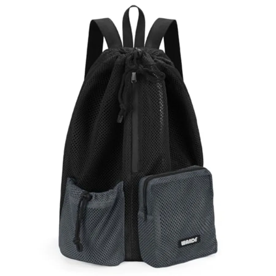 Swim Bag for Swimmers, Mesh Beach Backpack Drawstring, Wet Pocket, Adjustable Straps, For Snorkeling, Gym, Pool, Cruise, Camp,
Swim Bag for Swimmers, Mesh Beach Backpack Drawstring, Wet Pocket, Adjustable Straps, For Snorkeling, Gym, Pool, Cruise, Camp,