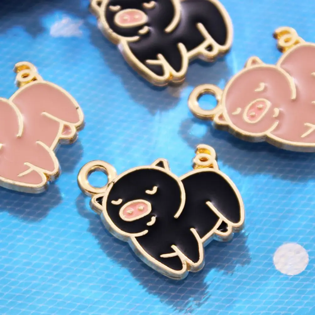 20 Pcs Alloy Pig Pendant Accessories Cute Animal Bead Charms Craft DIY Jewelry Parts Decorative Drop of Oil Zinc Durability
20 Pcs Alloy Pig Pendant Accessories Cute Animal Bead Charms Craft DIY Jewelry Parts Decorative Drop of Oil Zinc Durability