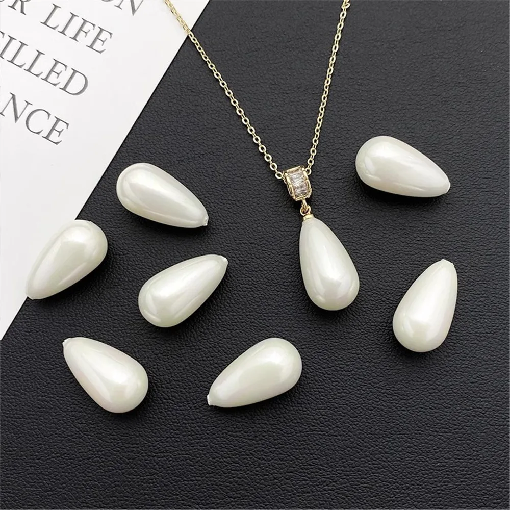 Imitation Pearl Half-hole Shell Drop Beads Loose Beads DIY Handmade Bead Bracelet Necklace Earrings Jewelry Material Accessories
Imitation Pearl Half-hole Shell Drop Beads Loose Beads DIY Handmade Bead Bracelet Necklace Earrings Jewelry Material Accessories