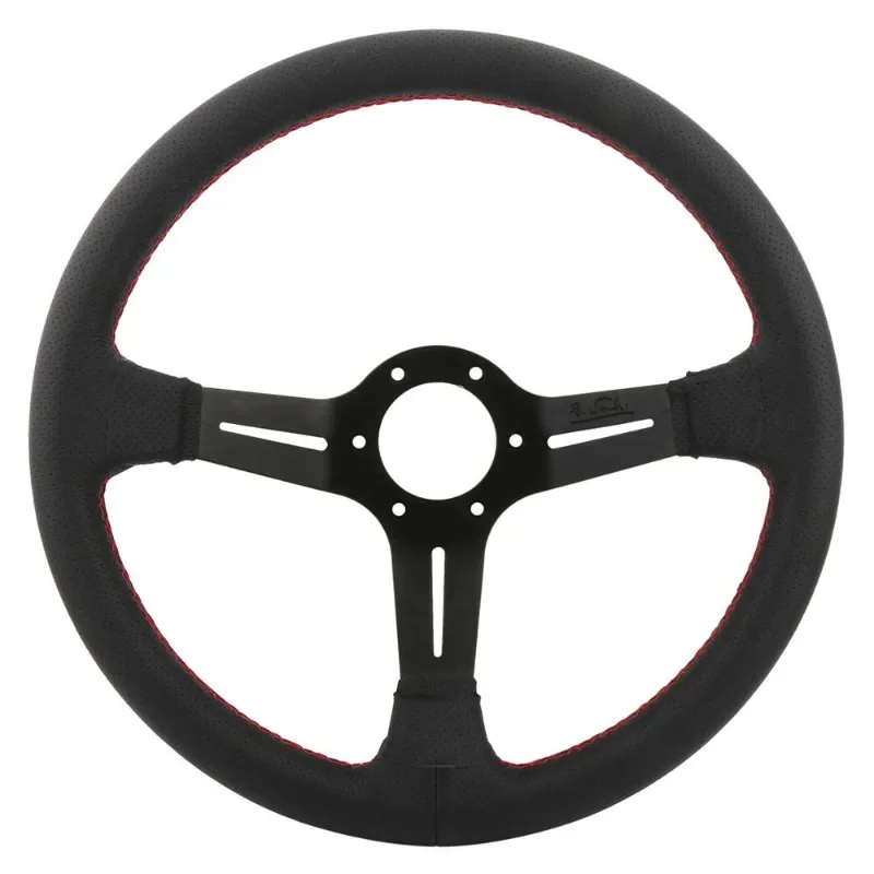 350mm Racing Car Modified Leather Black New Perforated Universal Steering Wheel
350mm Racing Car Modified Leather Black New Perforated Universal Steering Wheel