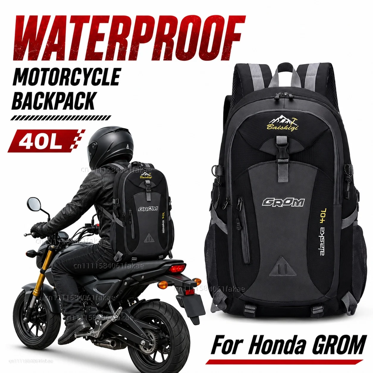 For Honda GROM MSX125 MSX 125 GROM SP 2014-2024 2025 Motorcycle Backpack 40L Waterproof Travel Backpack Outdoor Hiking Camping
For Honda GROM MSX125 MSX 125 GROM SP 2014-2024 2025 Motorcycle Backpack 40L Waterproof Travel Backpack Outdoor Hiking Camping