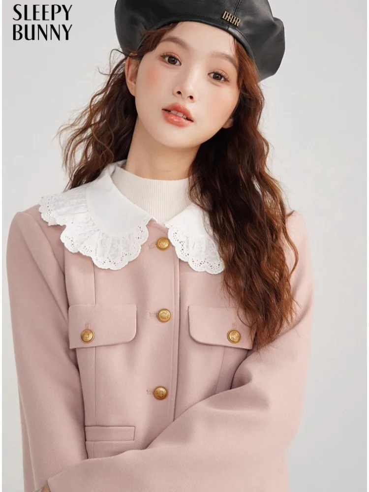 Elegant Two-Piece Set Women Chic Puff Sleeve Cropped Jacket Peter Pan Collar High-Waisted Slim Skirt Suit Spring Korean Fashion
Elegant Two-Piece Set Women Chic Puff Sleeve Cropped Jacket Peter Pan Collar High-Waisted Slim Skirt Suit Spring Korean Fashion