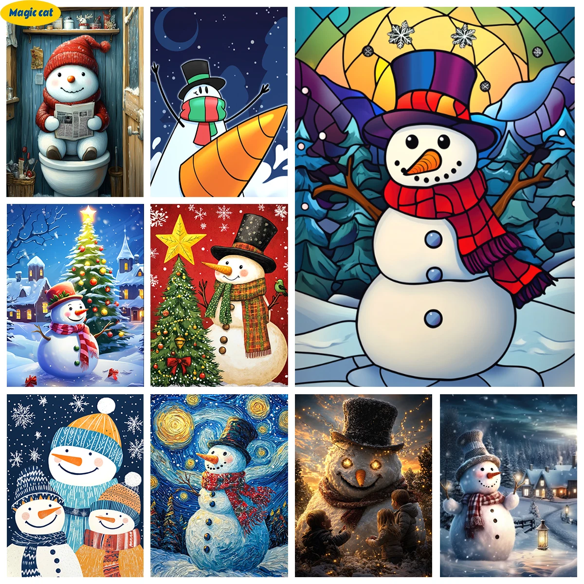 Cute Snowman Diamond Painting Kit Snow Scenery Pictures DIY Diamond Embroidery Adult Handmade Mosaic Home Decoration
Cute Snowman Diamond Painting Kit Snow Scenery Pictures DIY Diamond Embroidery Adult Handmade Mosaic Home Decoration