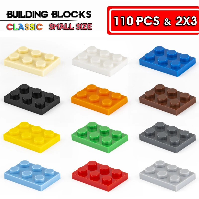110pcs Building block 2X3 hole brick basic accessories education creativity compatible brand building blocks toy
110pcs Building block 2X3 hole brick basic accessories education creativity compatible brand building blocks toy