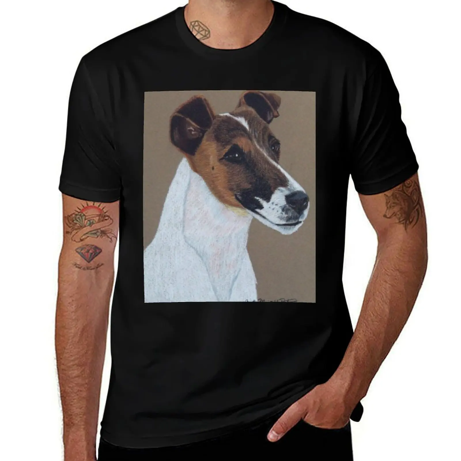 Fox Terrier Vignette T-Shirt man t shirt heavy cotton man t shirt summer black cotton t-shirt plain for man package T-Shirt
Fox Terrier Vignette T-Shirt man t shirt heavy cotton man t shirt summer black cotton t-shirt plain for man package T-Shirt