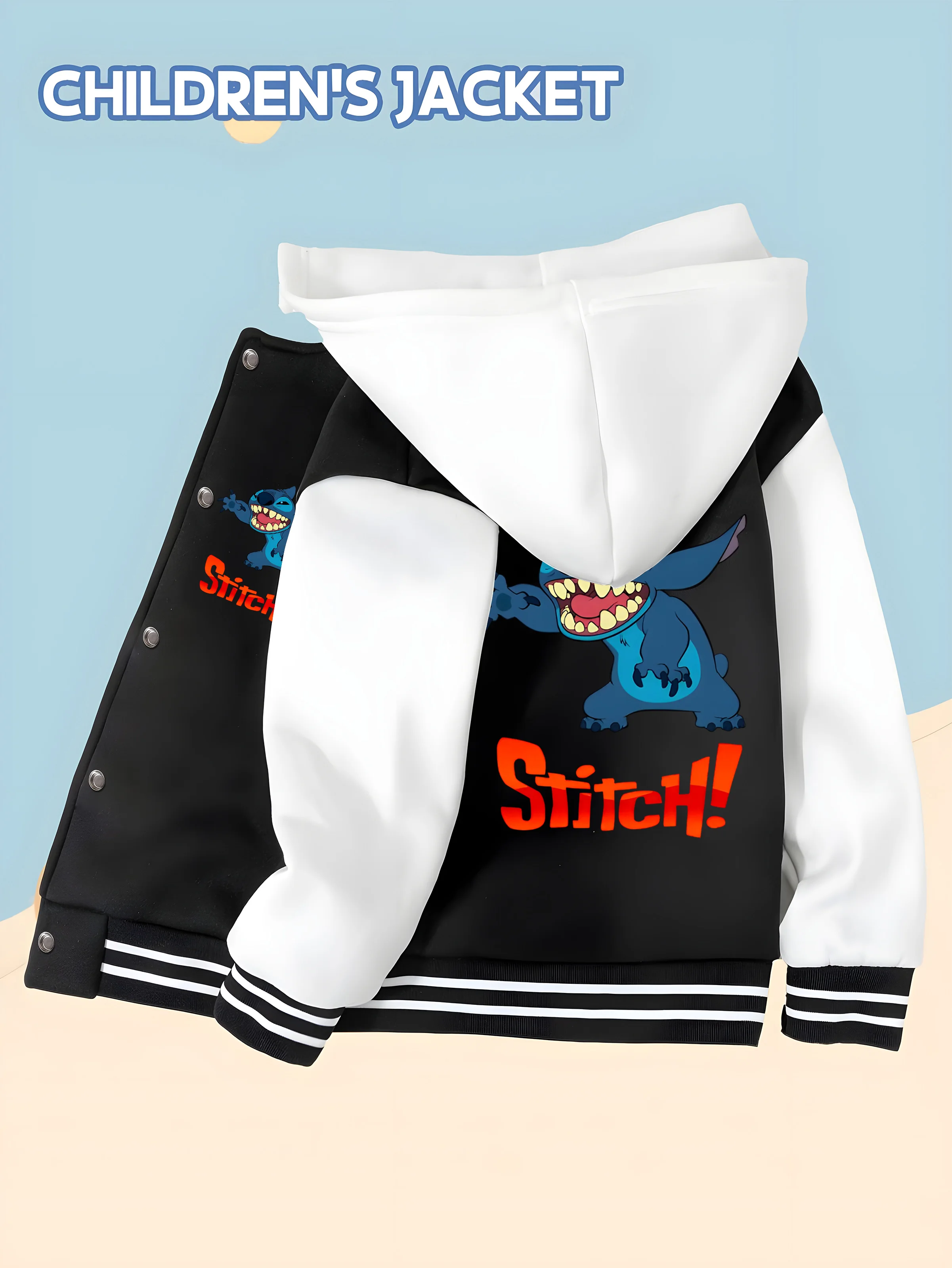 MINISO Disney Stitch Kids Baseball Jacket - Fun Patterns, Party Style, Guaranteed Quality, Comfortable, Stylish and Versatile
MINISO Disney Stitch Kids Baseball Jacket - Fun Patterns, Party Style, Guaranteed Quality, Comfortable, Stylish and Versatile