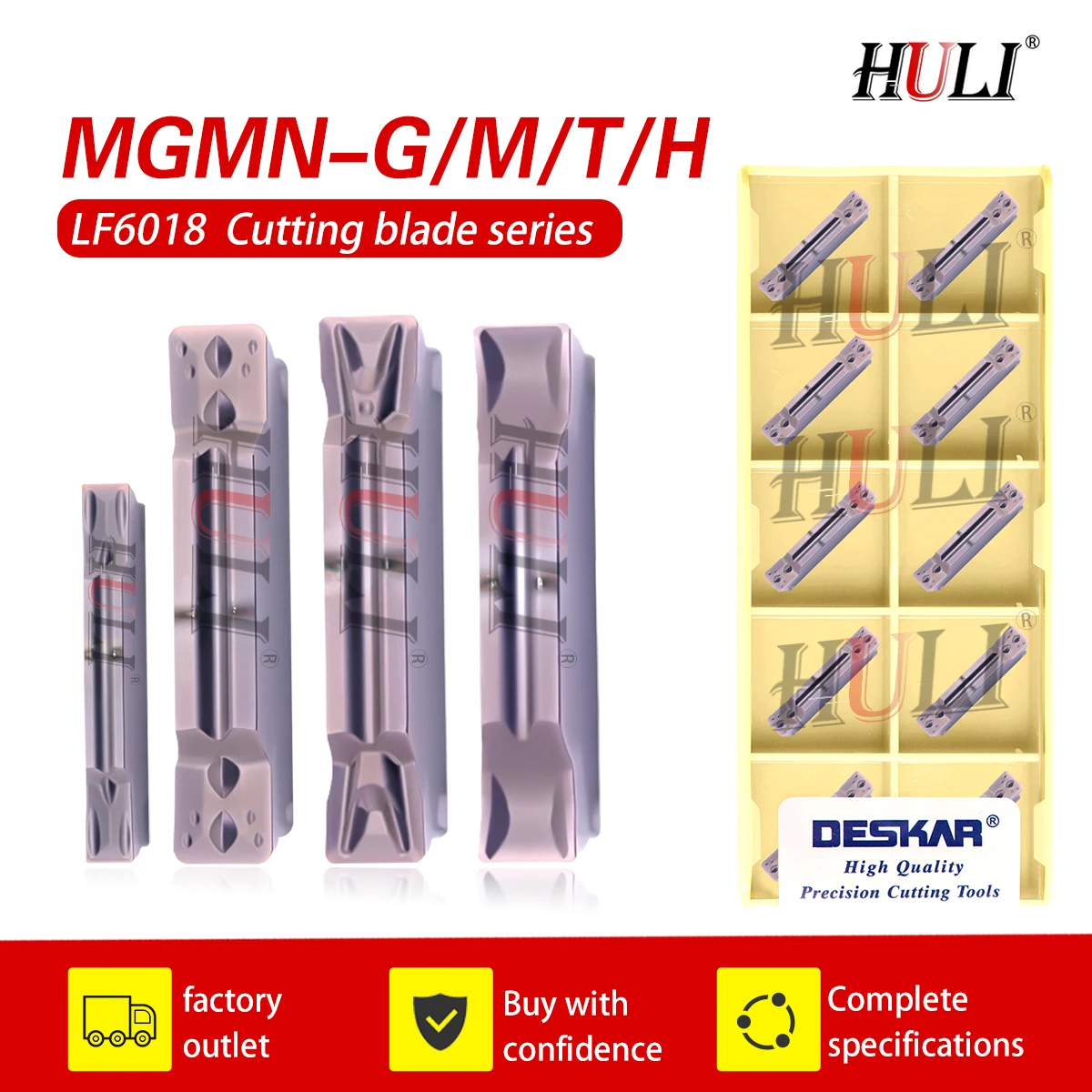DESKAR Slotting Blad Numerical Control CNC lath Part MGMN150 /200 /250-G LF6018 Used For Processing Stainle Steel Slotting Blad
DESKAR Slotting Blad Numerical Control CNC lath Part MGMN150 /200 /250-G LF6018 Used For Processing Stainle Steel Slotting Blad