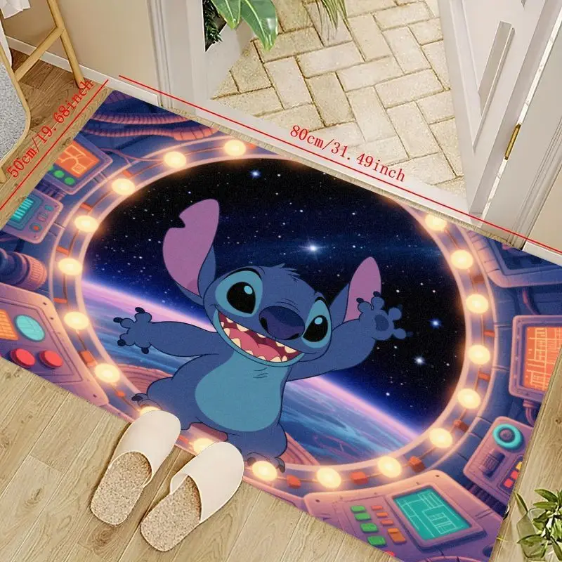 Коврик для двери Cute Stitch Spaceship Adventure, 50x80 см / 19,68x31,49 дюйма, нескользящий коврик Lilo & Stitch с героями мультфильмов, аниме для детской комнаты
Коврик для двери Cute Stitch Spaceship Adventure, 50x80 см / 19,68x31,49 дюйма, нескользящий коврик Lilo & Stitch с героями мультфильмов, аниме для детской комнаты