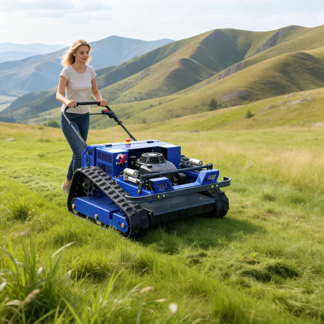 Customized Cordless Rotary Tracked Lawn Mower Self Propelled 4-Stroke All Terrain Remote Control Weed Mowing Machine
Customized Cordless Rotary Tracked Lawn Mower Self Propelled 4-Stroke All Terrain Remote Control Weed Mowing Machine