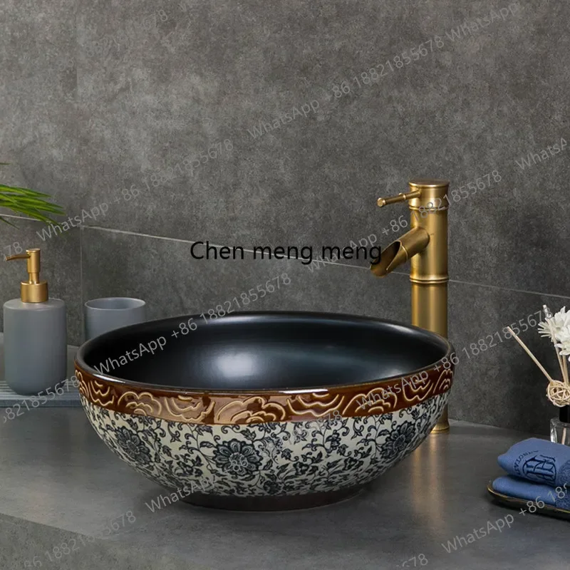 Антикварная ручная стирка, сине-белая настольная раковина, бытовая маленькая круглая раковина для мытья лица, одинарная раковина
Антикварная ручная стирка, сине-белая настольная раковина, бытовая маленькая круглая раковина для мытья лица, одинарная раковина