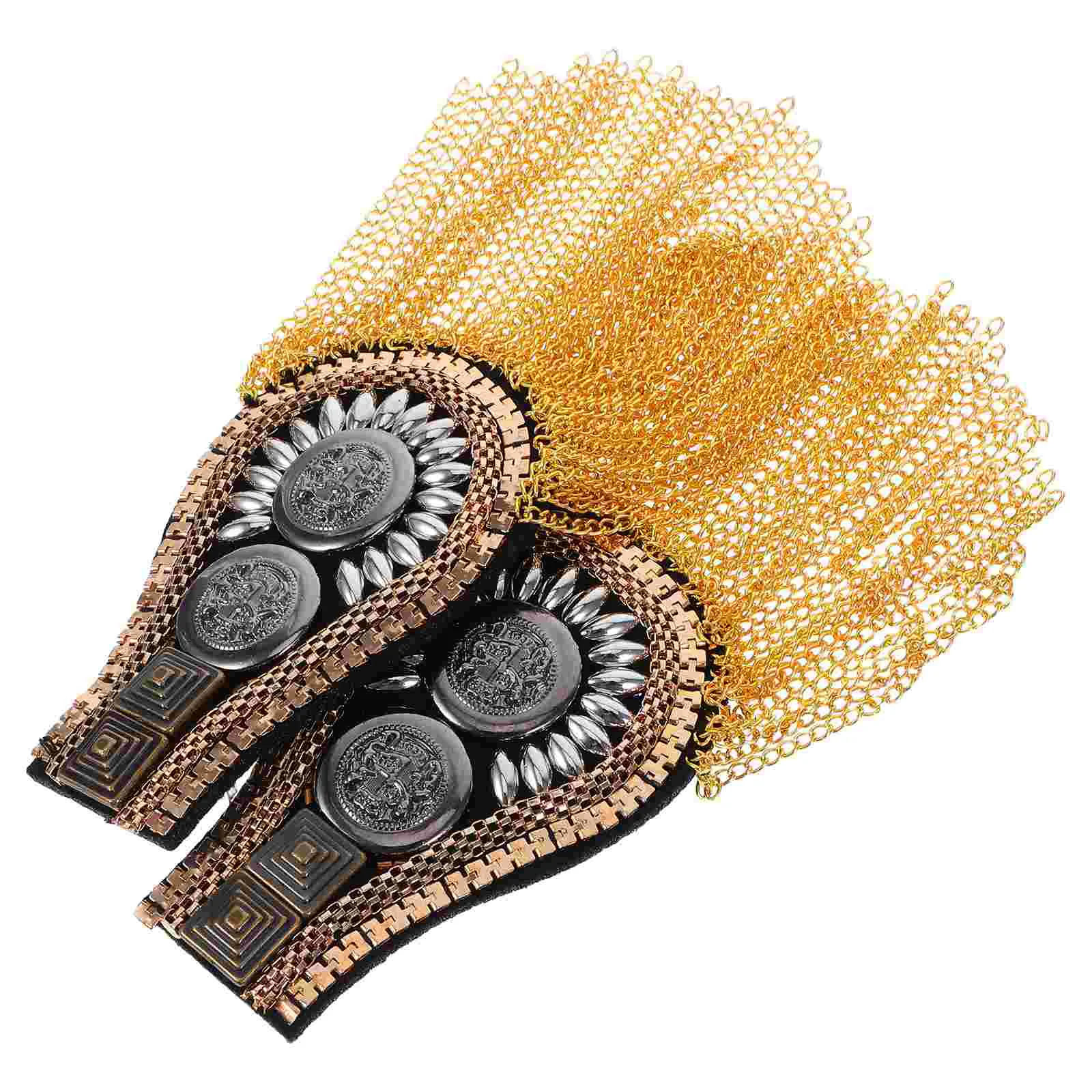 2pcs Suit Tassel Shoulder Epaulet Fashion Badge Brooch Alloy Rhinestone Chain Jewelry Women Sewing Fabric Accessories
2pcs Suit Tassel Shoulder Epaulet Fashion Badge Brooch Alloy Rhinestone Chain Jewelry Women Sewing Fabric Accessories
