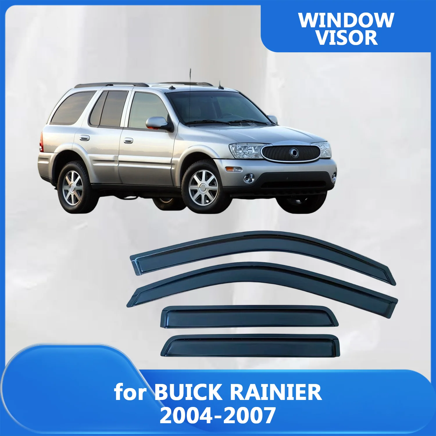 Window Visor for BUICK RAINIER 2004 2005 2006 2007 Wind Deflectors Rain Guards Door Visor Vent Shades Rain Out-Channel Tape On
Window Visor for BUICK RAINIER 2004 2005 2006 2007 Wind Deflectors Rain Guards Door Visor Vent Shades Rain Out-Channel Tape On