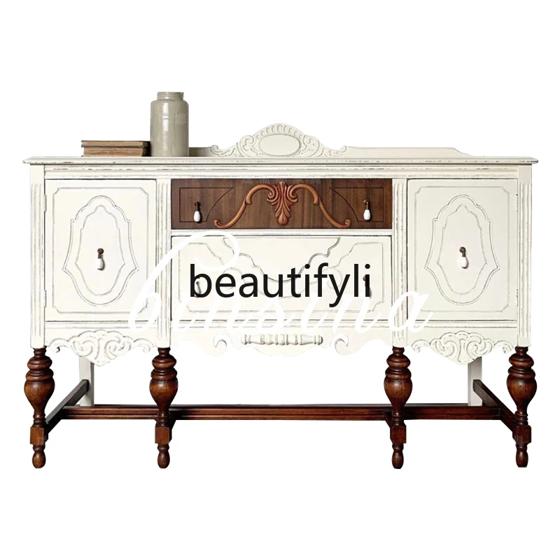 Neoclassical solid wood cabinets made old porch cabinets/light luxury carved lockers/TV cabinets customized
Neoclassical solid wood cabinets made old porch cabinets/light luxury carved lockers/TV cabinets customized