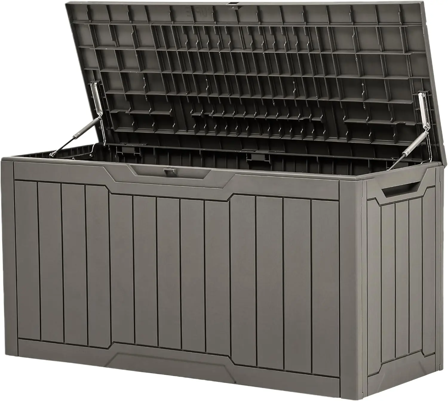 82-Gallon Waterproof Outdoor Storage Box, Lockable Resin Deck Box for Patio Furniture Cushions, Pool Supplies, Garden Tools
82-Gallon Waterproof Outdoor Storage Box, Lockable Resin Deck Box for Patio Furniture Cushions, Pool Supplies, Garden Tools
