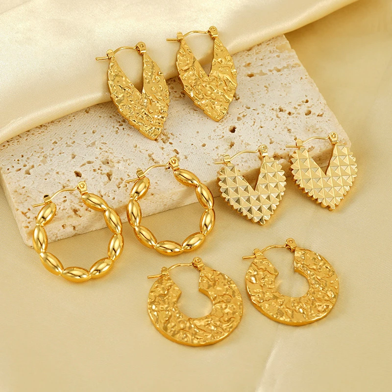 10PCS Fashion Hollow Stainless Steel Earrings for Women Korean Style Stud Earrings Elegant Earrings Gifts for Her Wholesale Bulk
10PCS Fashion Hollow Stainless Steel Earrings for Women Korean Style Stud Earrings Elegant Earrings Gifts for Her Wholesale Bulk