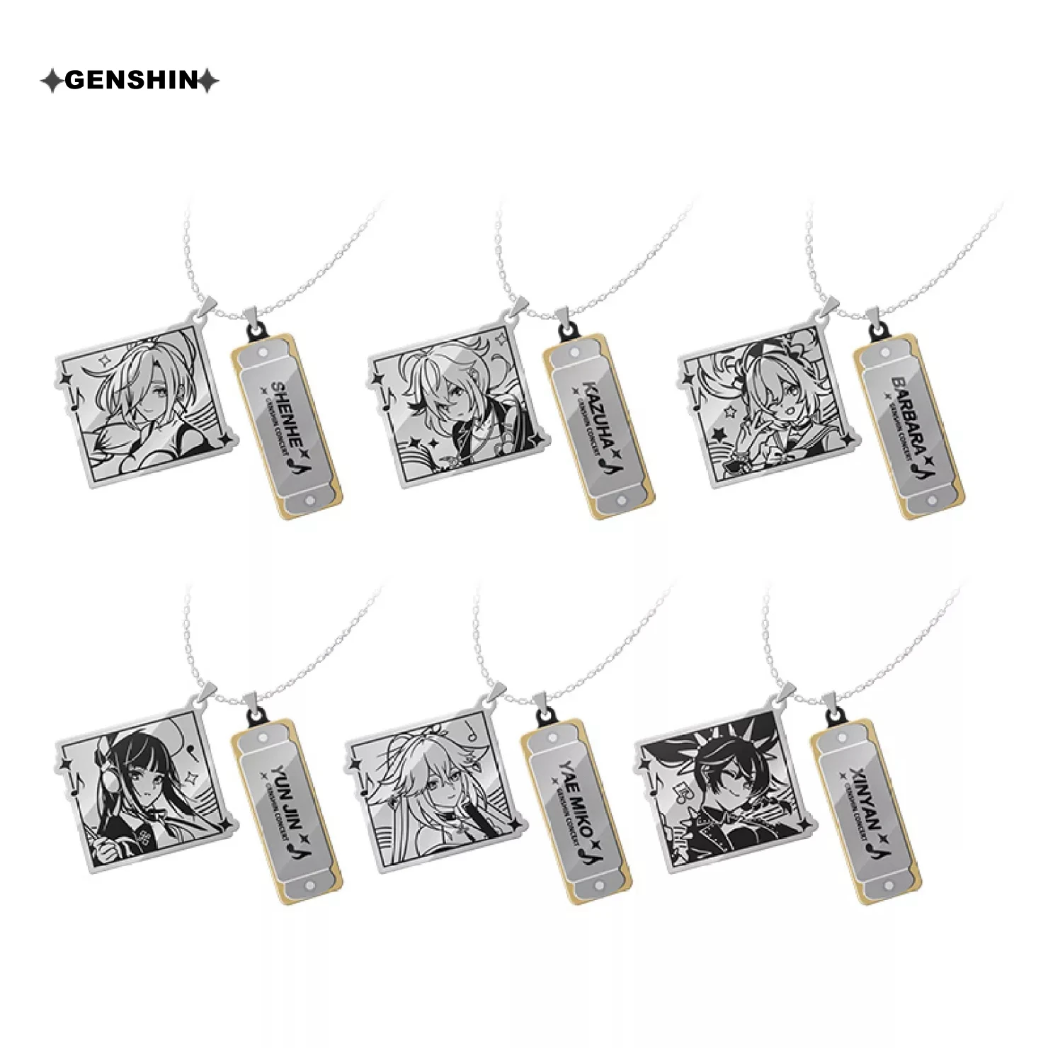 Game Genshin Impact 2022 Online Concert Series Cosplay DIY Mini Harmonica Necklace Anime Metal Jewelry Kazuha Yae Halloween Xmas
Game Genshin Impact 2022 Online Concert Series Cosplay DIY Mini Harmonica Necklace Anime Metal Jewelry Kazuha Yae Halloween Xmas